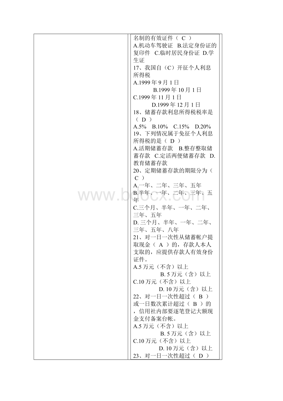 农村信用社考试试题及答案试题题库Word文件下载.docx_第3页