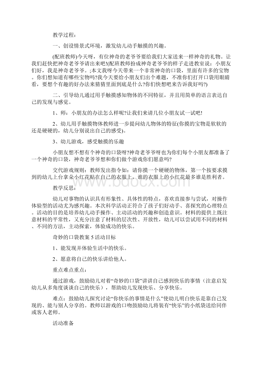 奇妙的口袋教案.docx_第3页