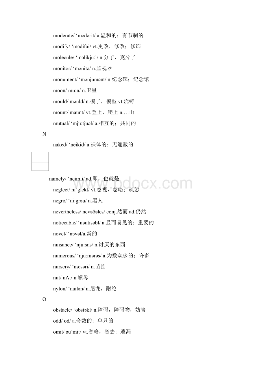 完整版上海高考英语高阶词汇字母M至ZWord格式.docx_第2页