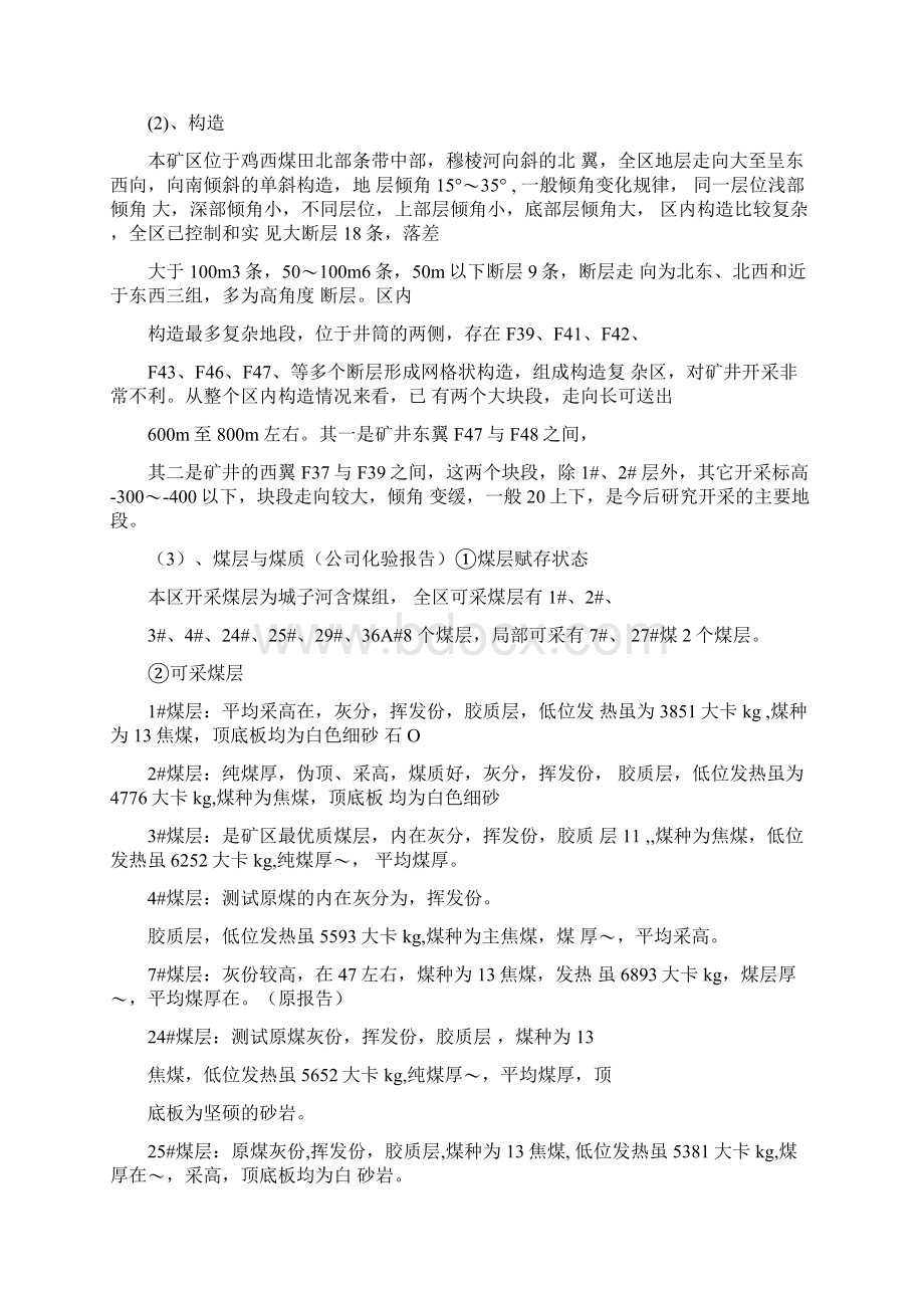 强烈推荐新城煤矿安全改造项目可行性研究报告Word格式.docx_第2页