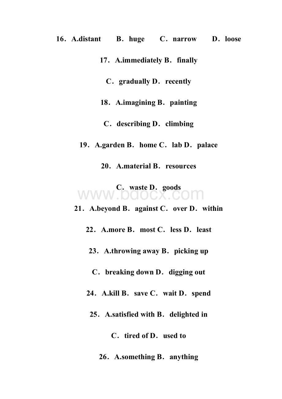 届高考英语二轮专题检测精品练习完型填空10Word格式文档下载.docx_第3页