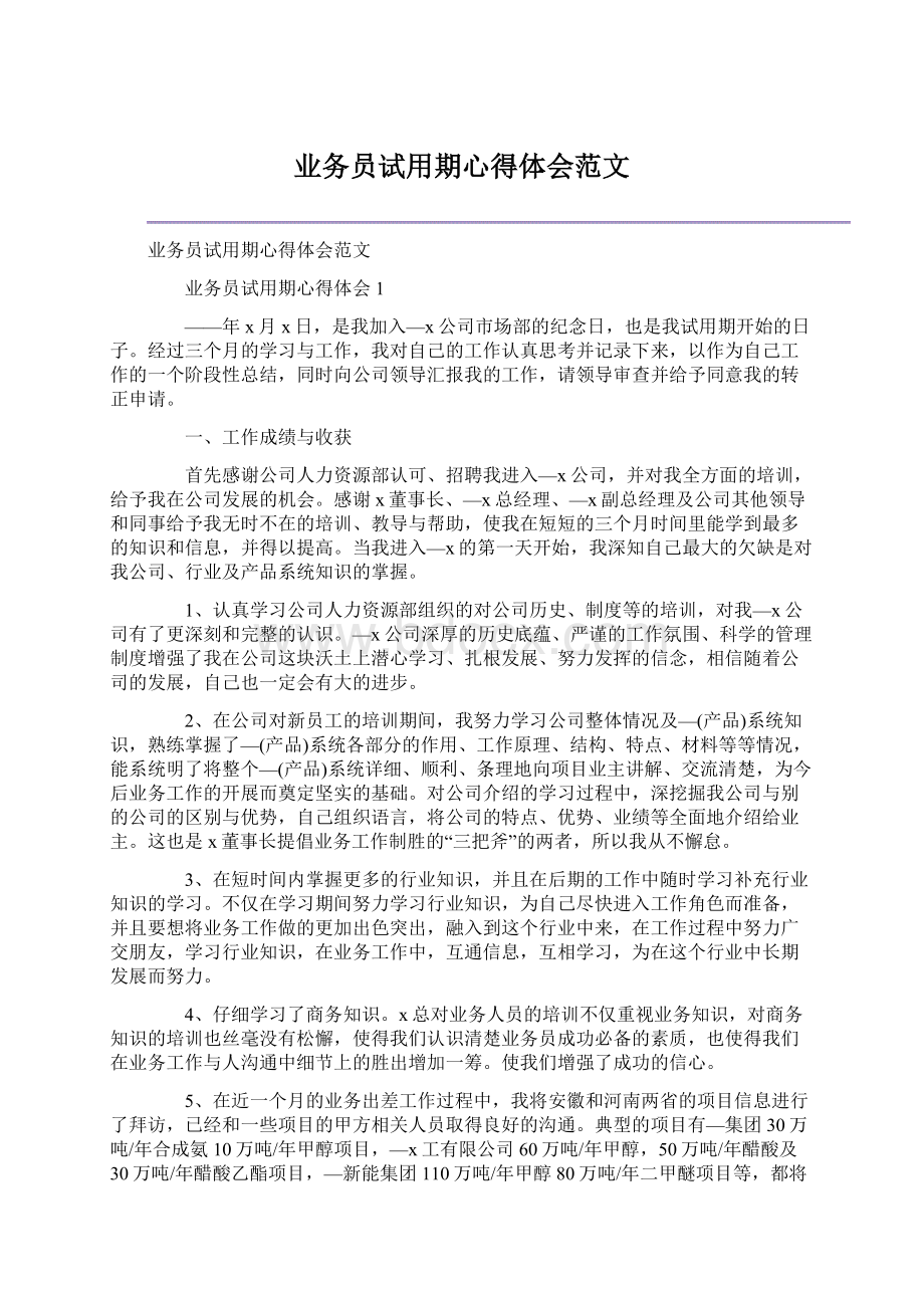 业务员试用期心得体会范文.docx