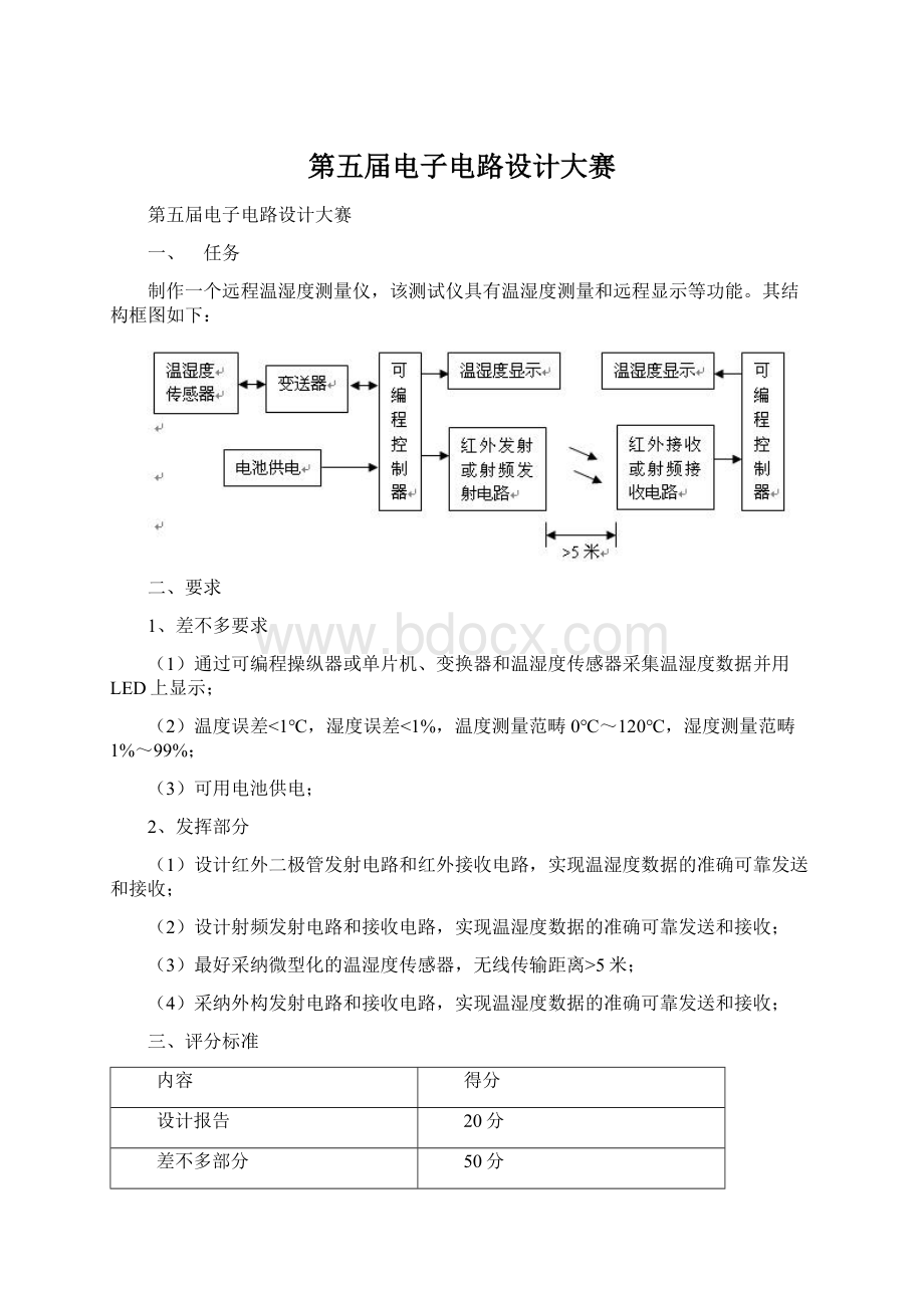 第五届电子电路设计大赛.docx_第1页