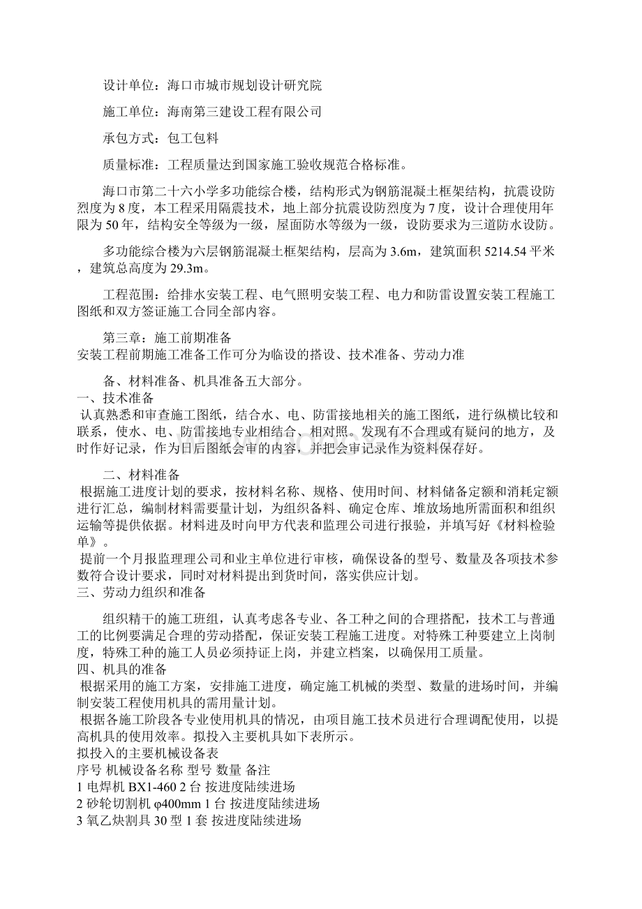 建筑给排水安装施工方案文档格式.docx_第2页