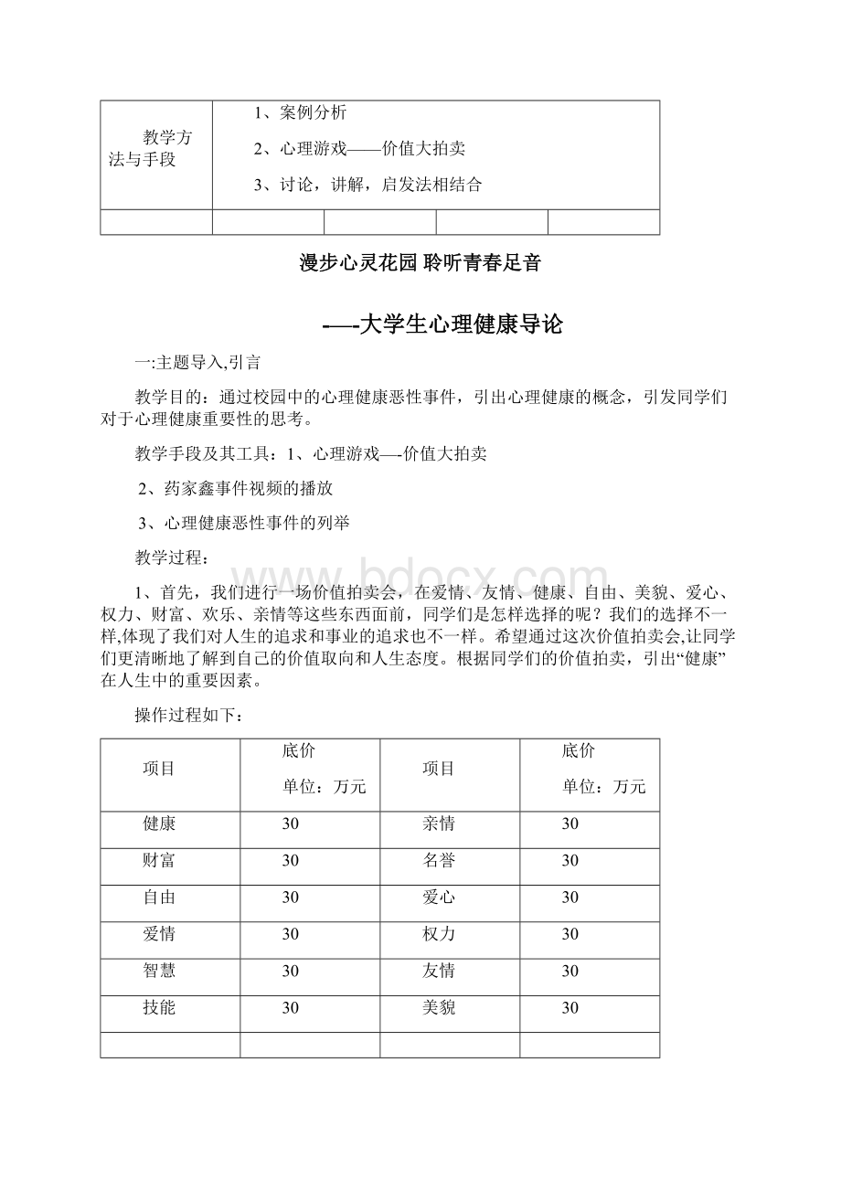 完整word版自助与成长大学生心理健康教育之第一章漫步心灵花园聆听青春Word格式文档下载.docx_第2页