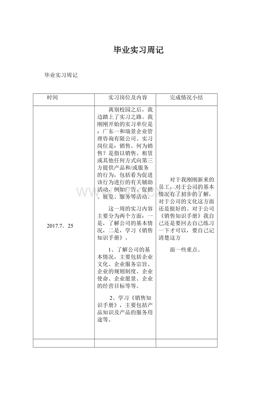 毕业实习周记.docx_第1页