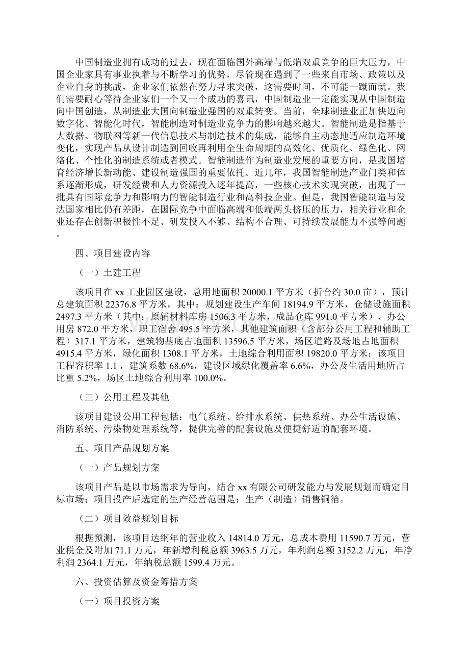 铜箔项目投资分析报告Word格式文档下载.docx_第2页