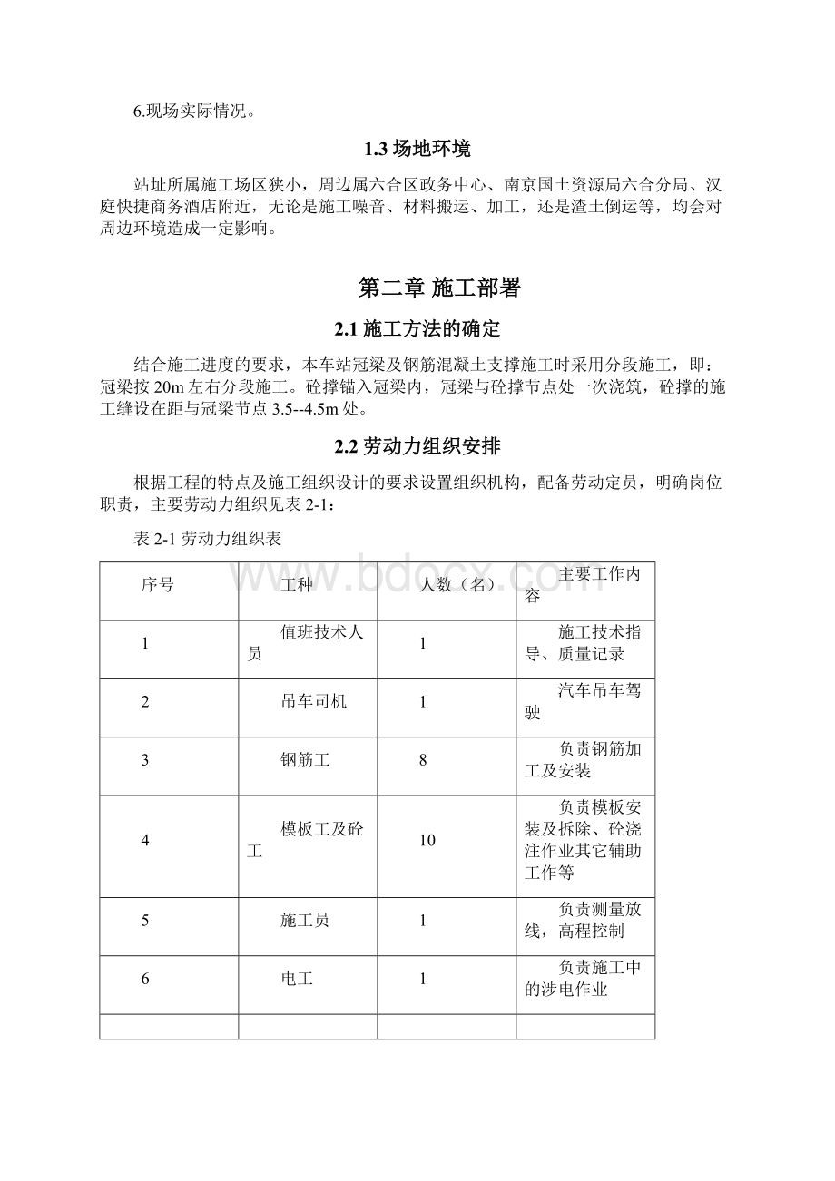 冠梁及混凝土的支撑方案设计Word文档下载推荐.docx_第2页