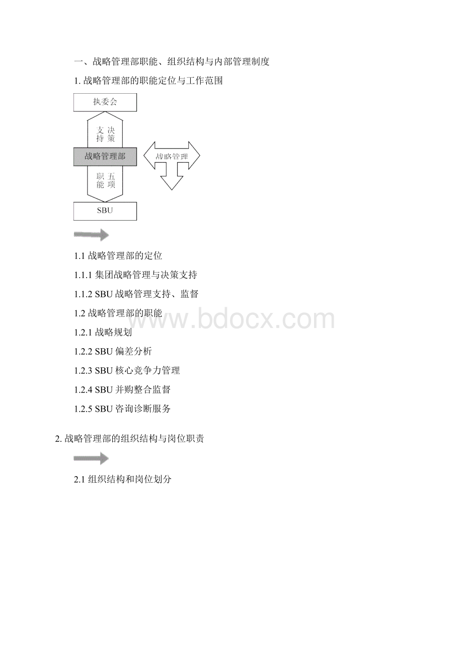 战略管理部管理制度与组织结构doc 76页文档格式.docx_第2页