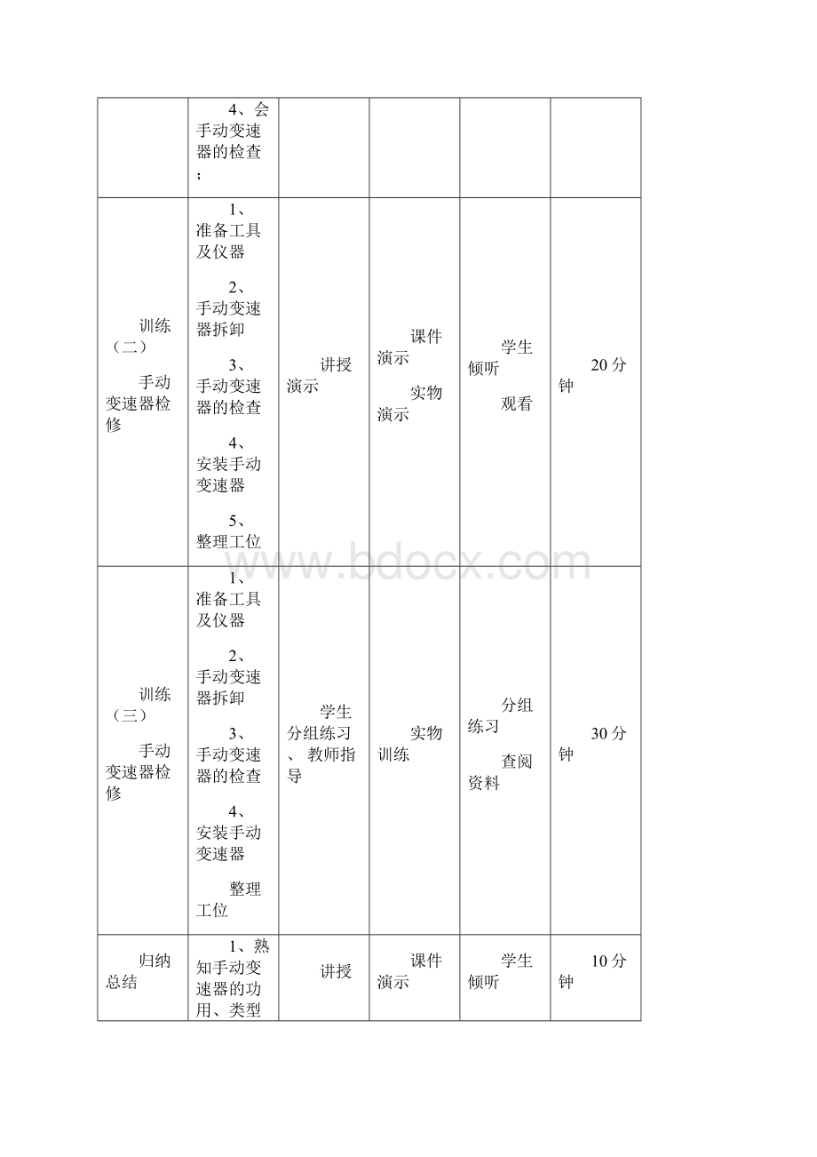 两轴式手动变速器拆装检修教案.docx_第3页