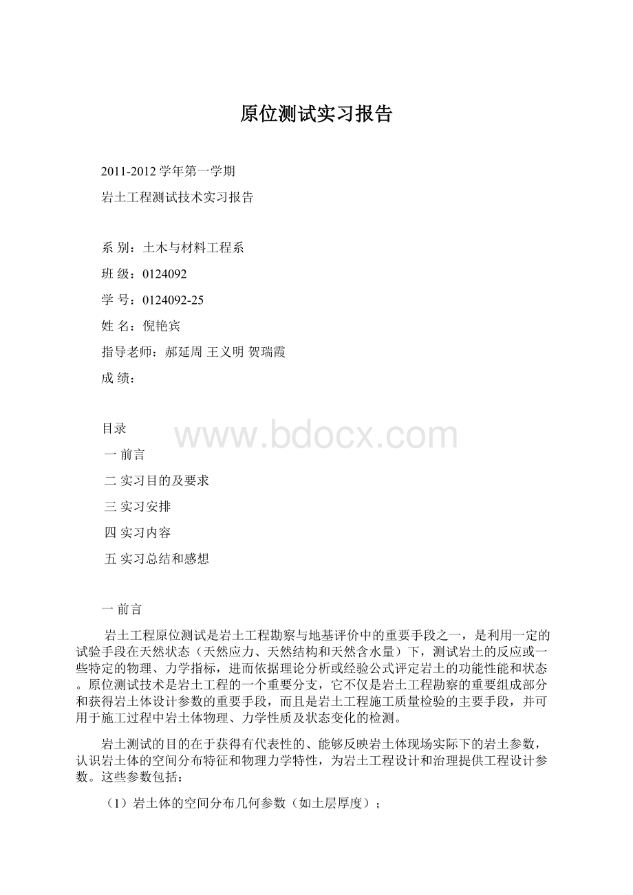 原位测试实习报告.docx