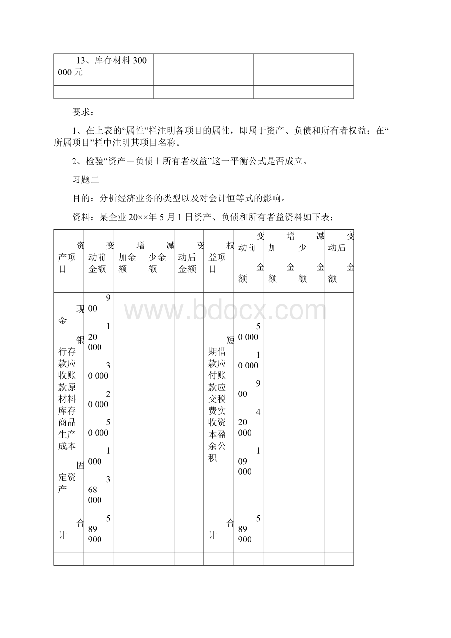 《会计学》习题Word文档下载推荐.docx_第2页