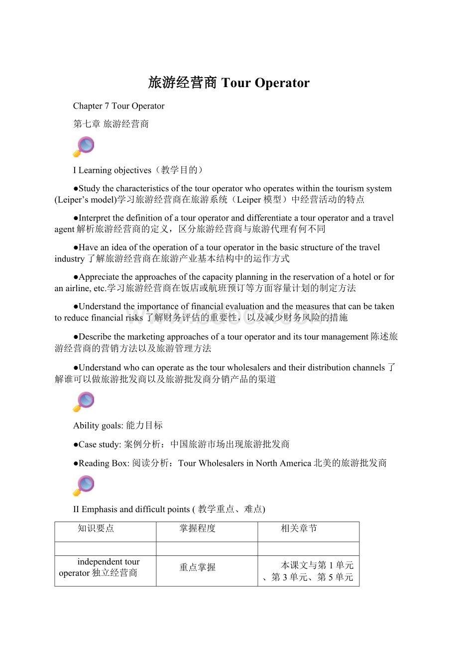 旅游经营商 Tour Operator.docx_第1页