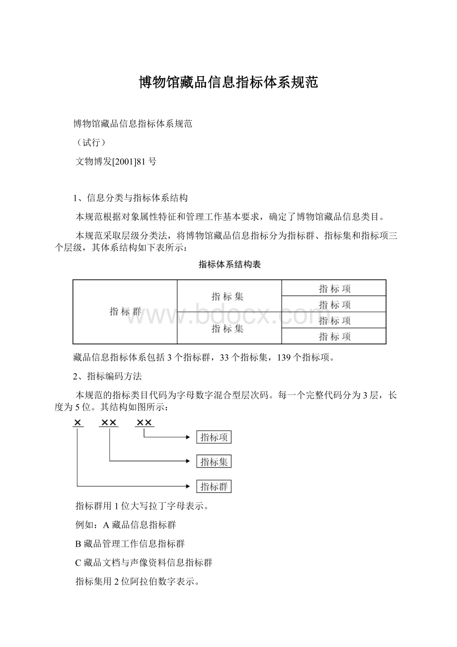 博物馆藏品信息指标体系规范.docx_第1页