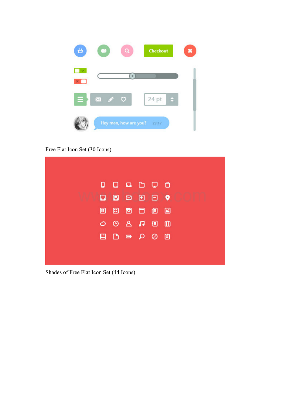 35套扁平化风格网页设计UI组件和图标.docx_第3页