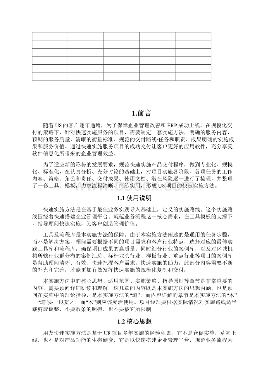 用友快速实施交付全程指导综述Word格式.docx_第2页