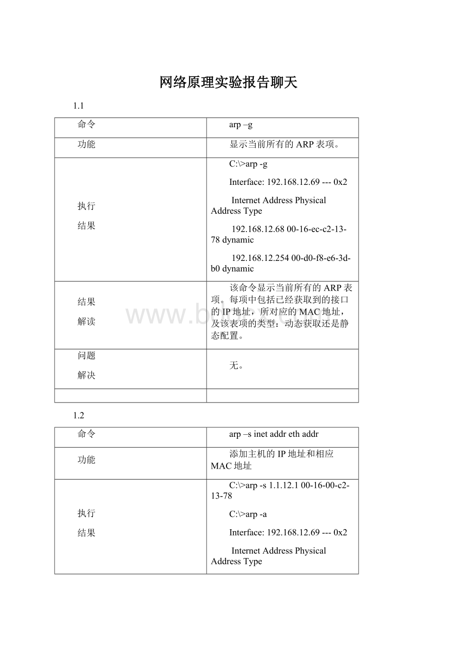 网络原理实验报告聊天.docx