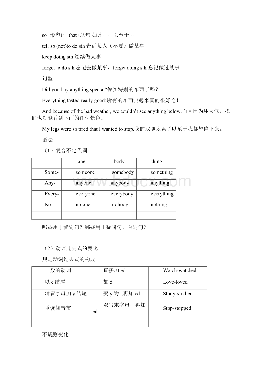 最新八年级上册英语期末复习知识要点Word文件下载.docx_第3页