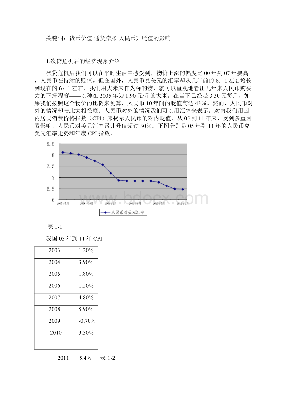 次贷危机后人民币升贬值现象的分析研究.docx_第3页