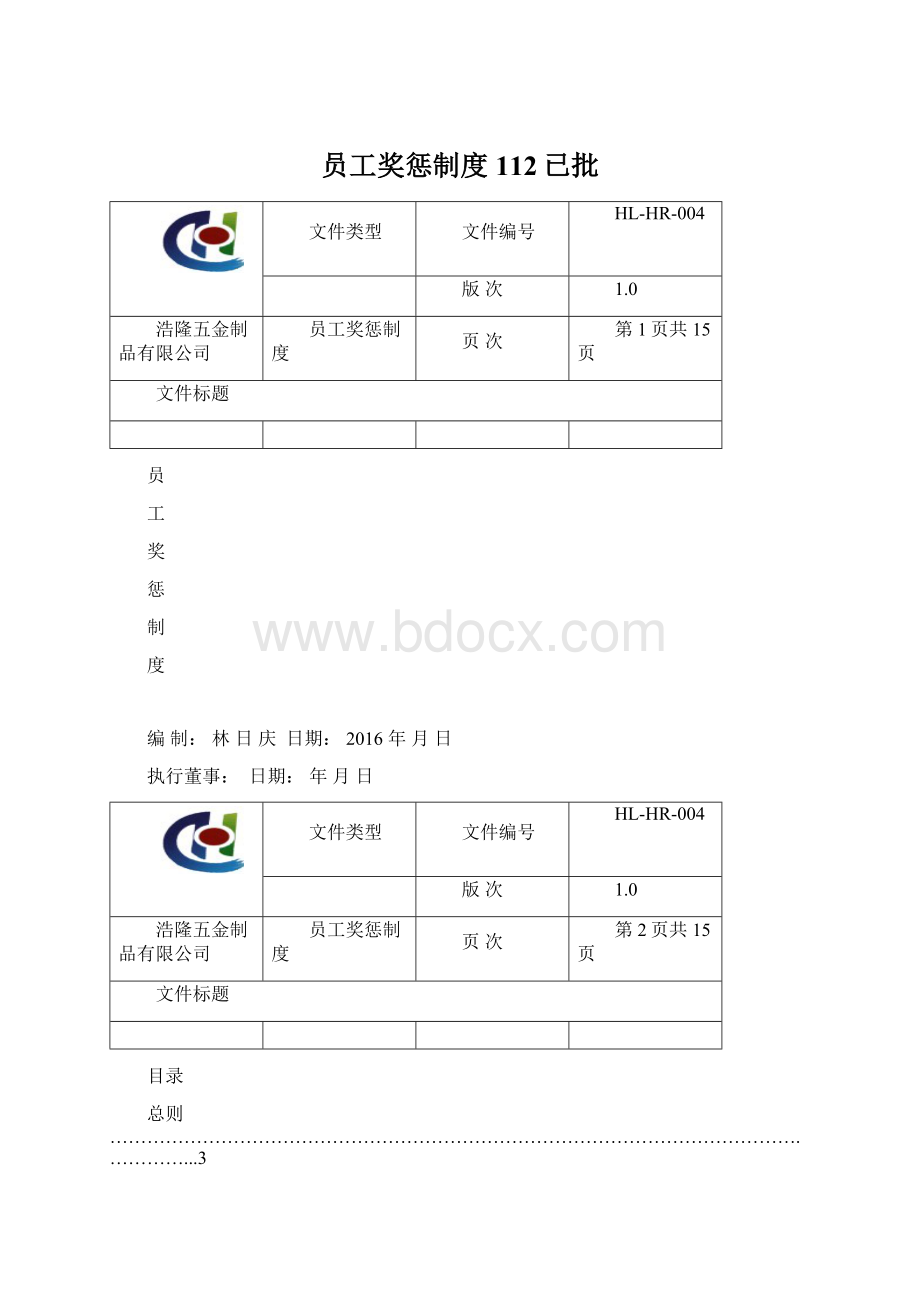 员工奖惩制度112已批Word文档格式.docx_第1页