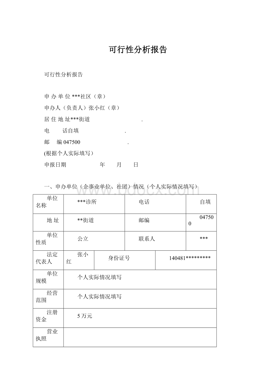 可行性分析报告.docx_第1页