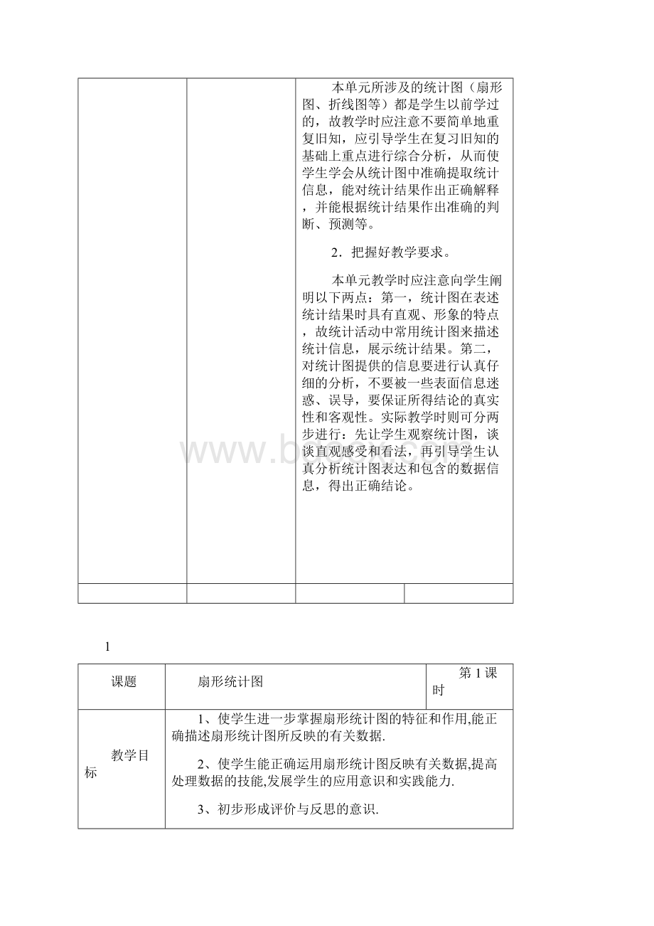 六年级下册第四单元统计教案说课稿.docx_第2页