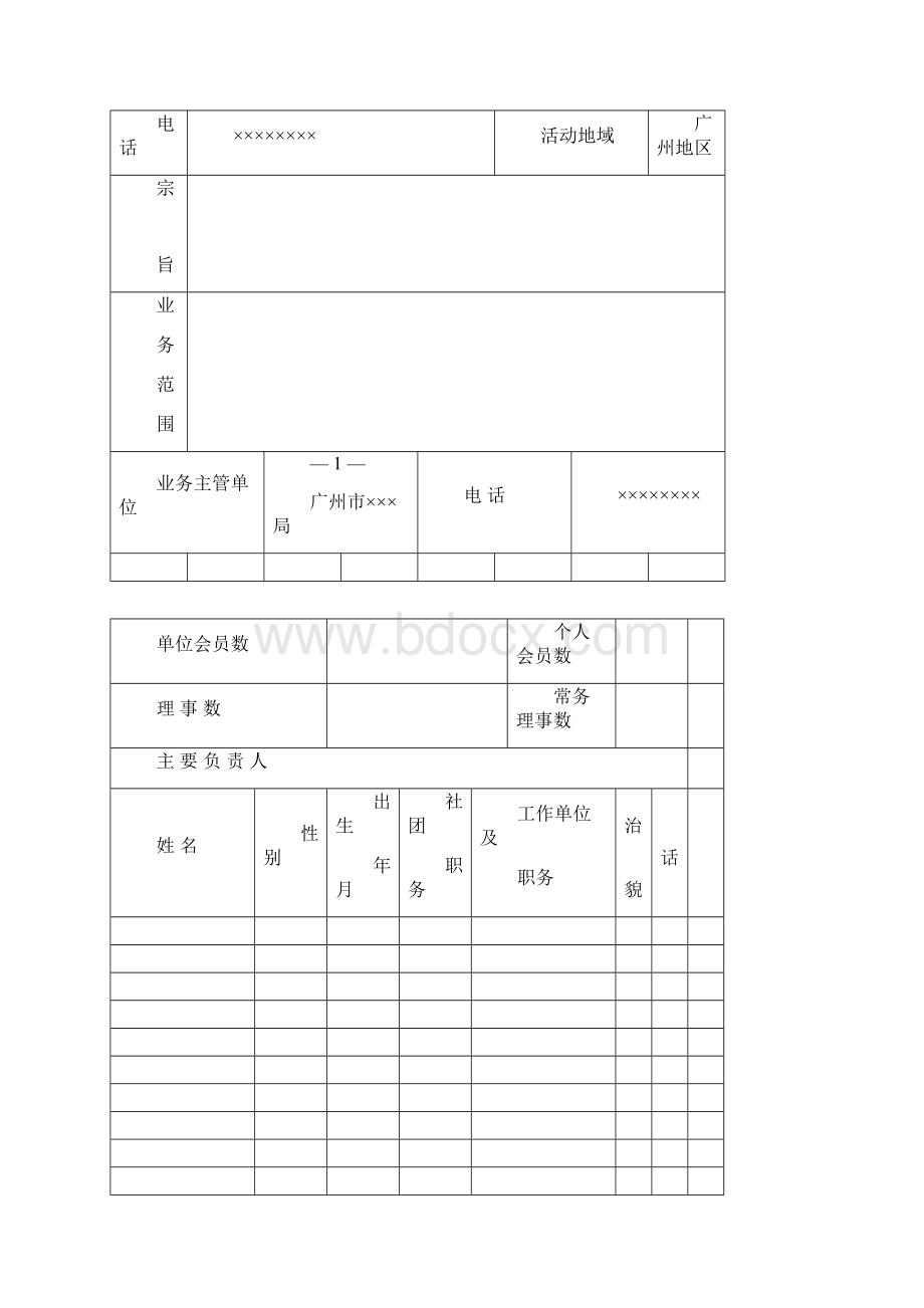 社会团体法人登记表Word格式.docx_第2页