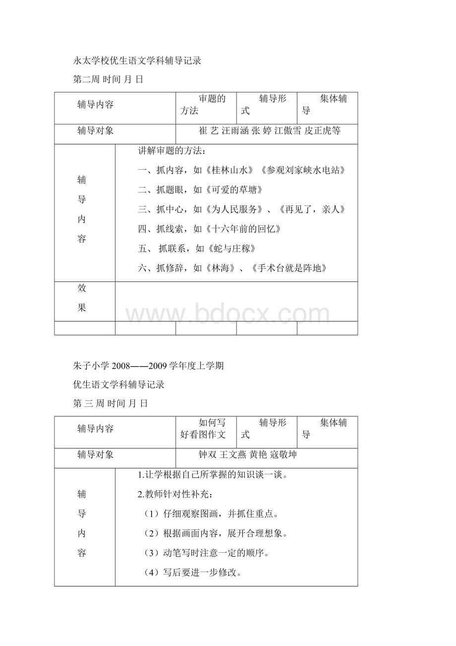 六年级语文优生辅导记录下学期.docx_第2页