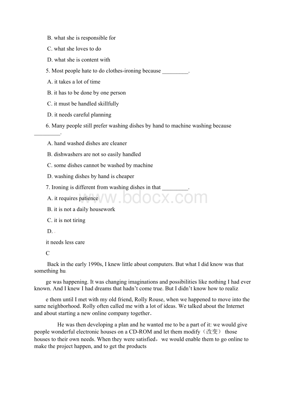 人教版惠州市学年高一下学期英语期末试题及答案Word文档格式.docx_第3页