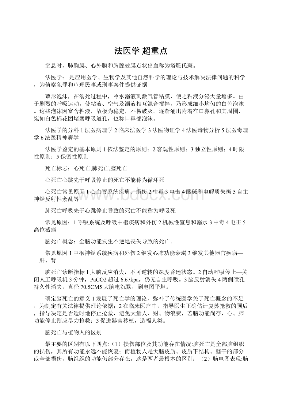 法医学 超重点文档格式.docx_第1页