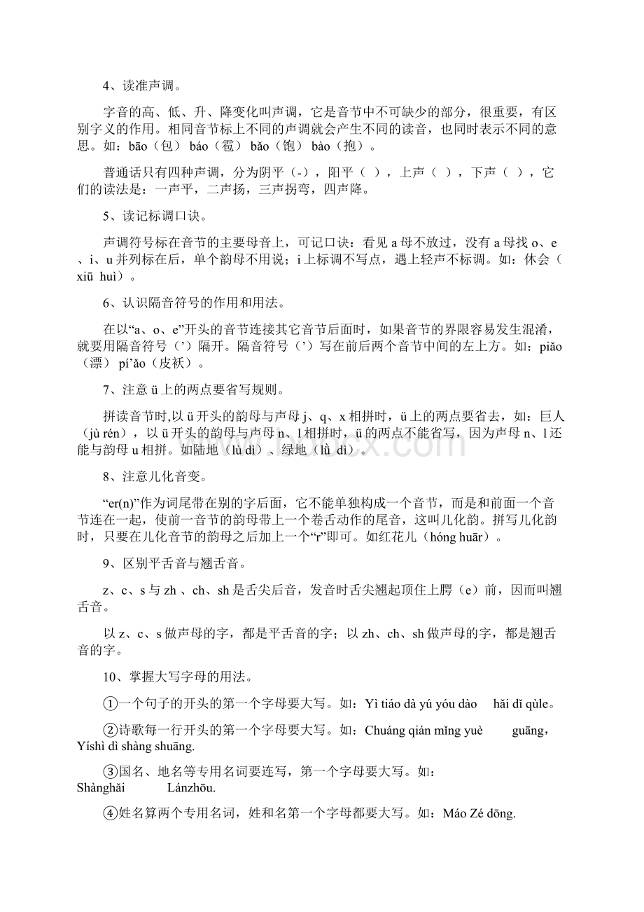 人教版小学语文总复习资料汉语拼音部分.docx_第2页