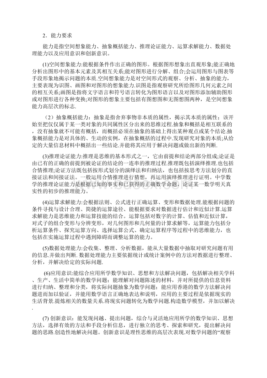 新课标高考考试大纲 数学文 Word版.docx_第2页