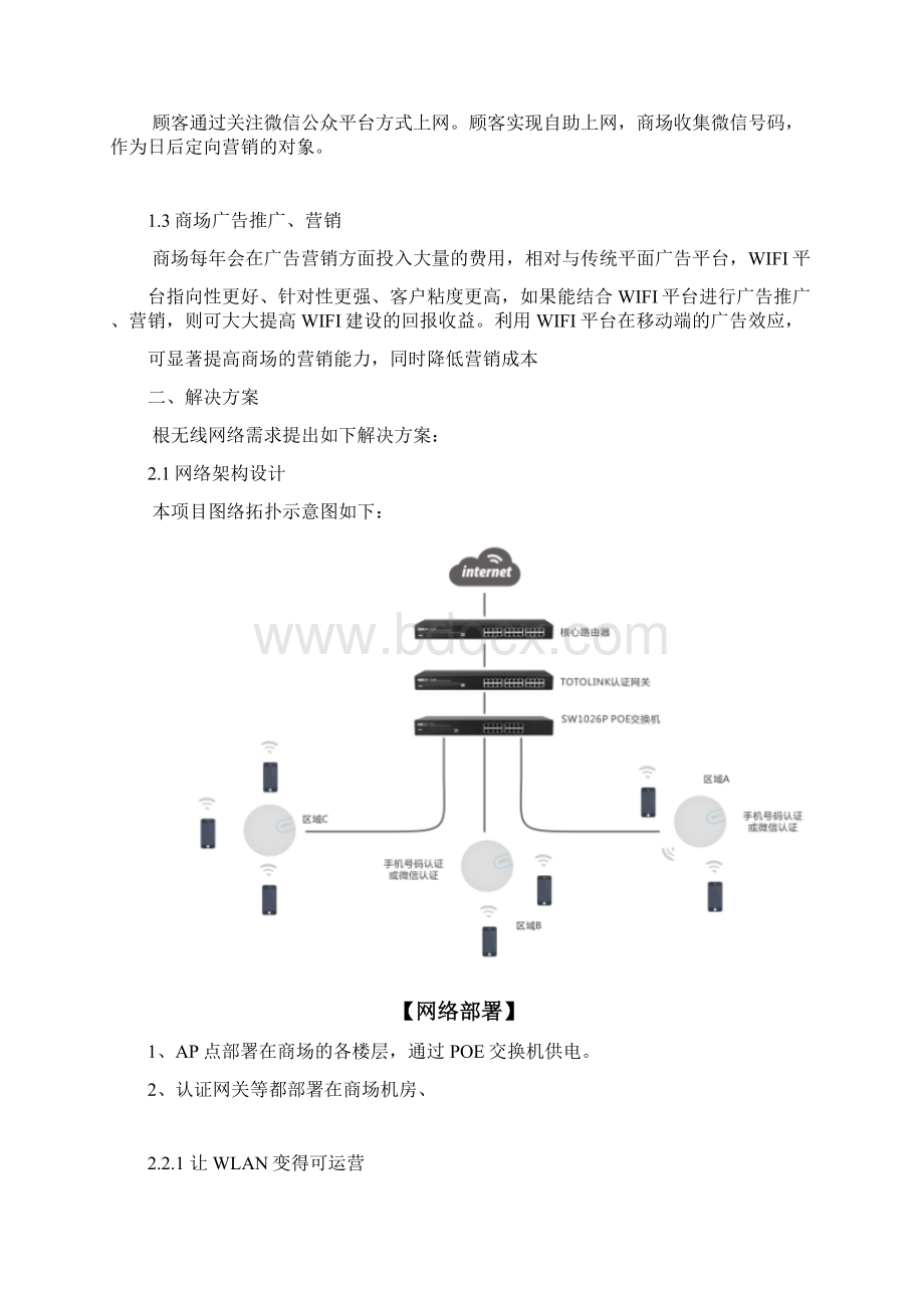 TOTOLINK无线网络技术行业方案书商场类.docx_第2页