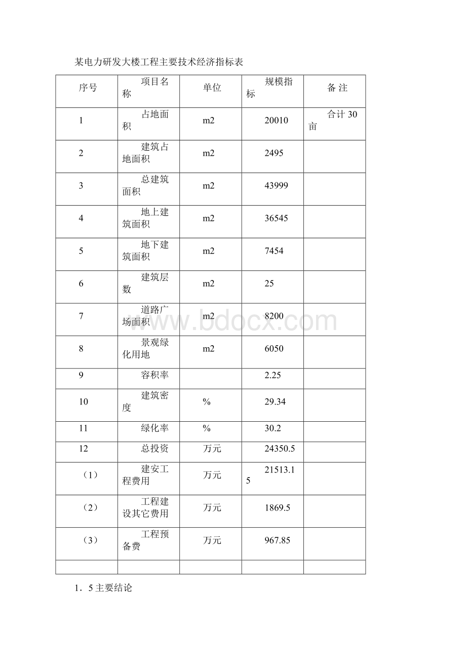 强烈推荐某电力研发大楼工程的可行性研究报告.docx_第3页