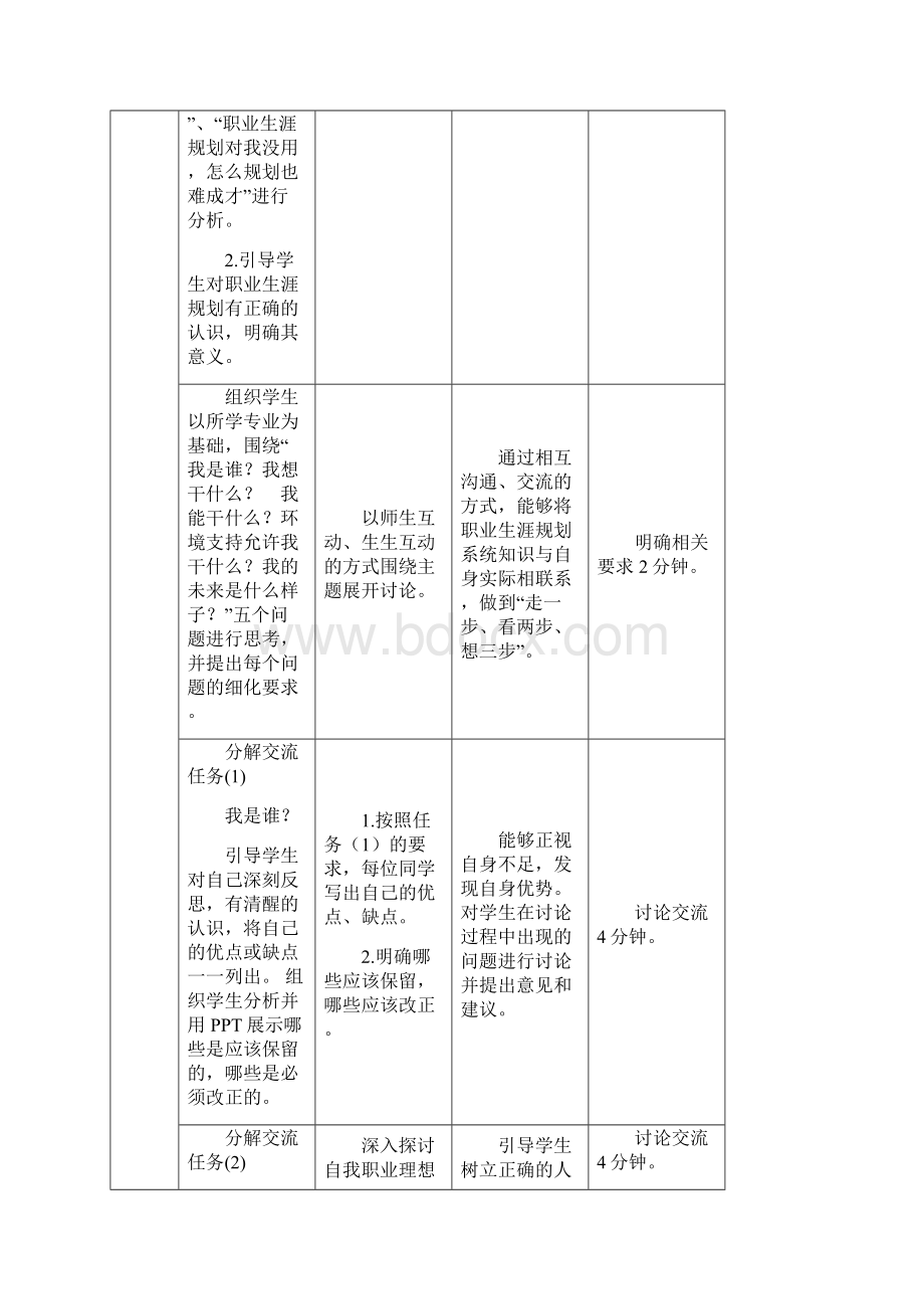 1《职业生涯规划》 教案Word文档格式.docx_第3页