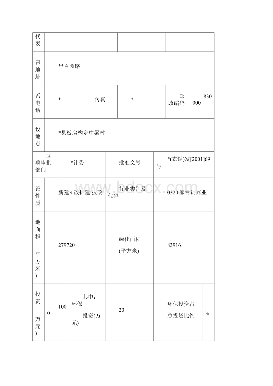 养鸡场报告表.docx_第2页