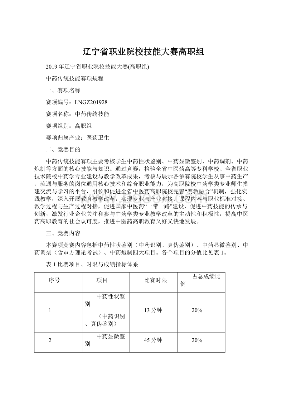 辽宁省职业院校技能大赛高职组Word下载.docx