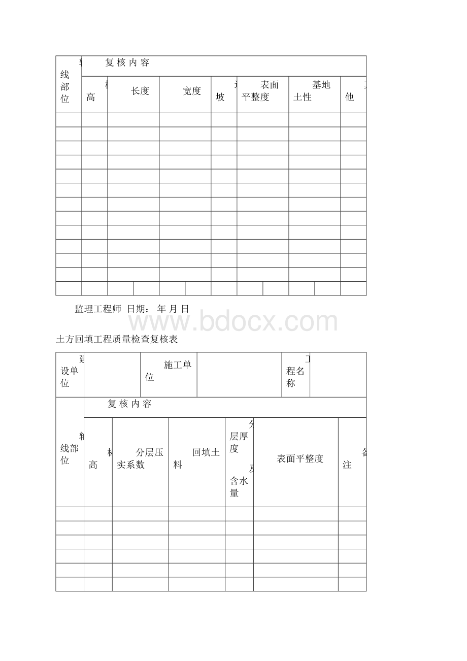 监理现场实测表全套平行检验记录表.docx_第2页