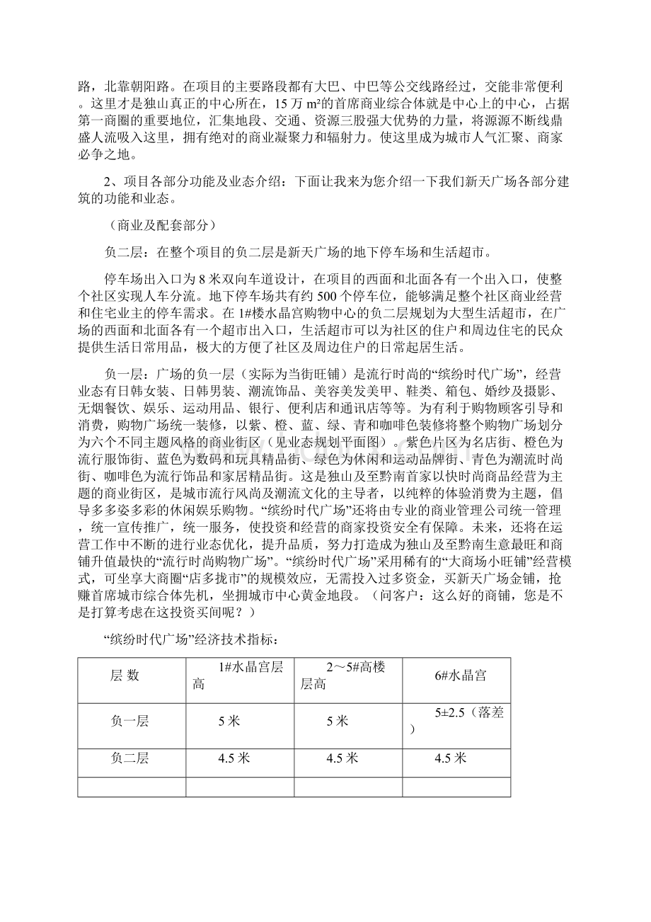 商业广场销售统一说辞Word下载.docx_第2页