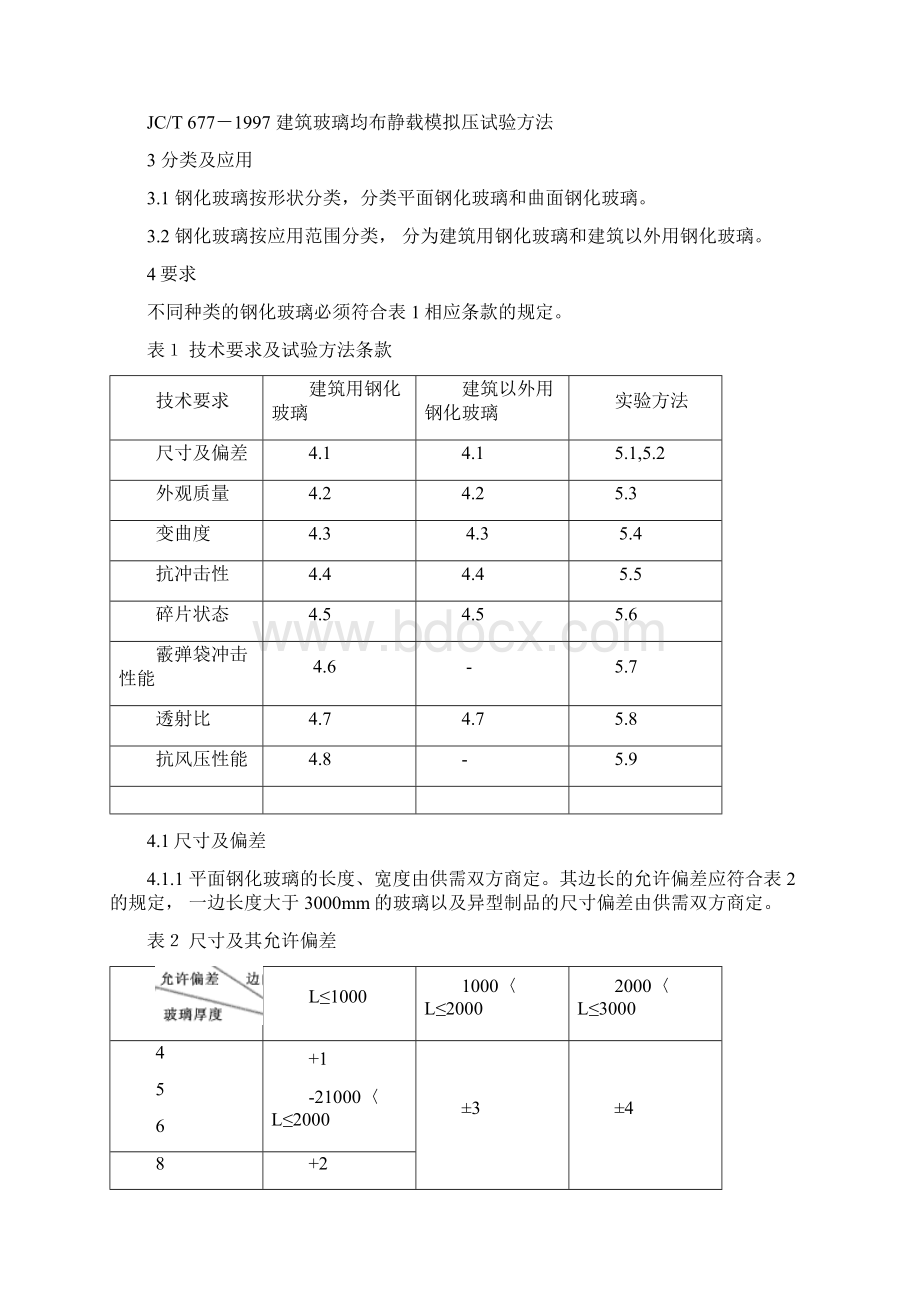 钢化玻璃GBT99631998Word文档下载推荐.docx_第2页