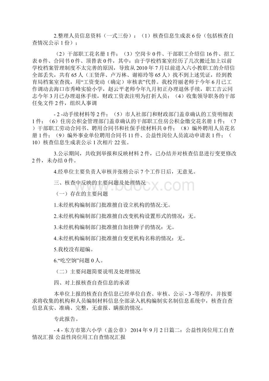 确定辅助性岗位履行民主程序情况报告表填写.docx_第2页