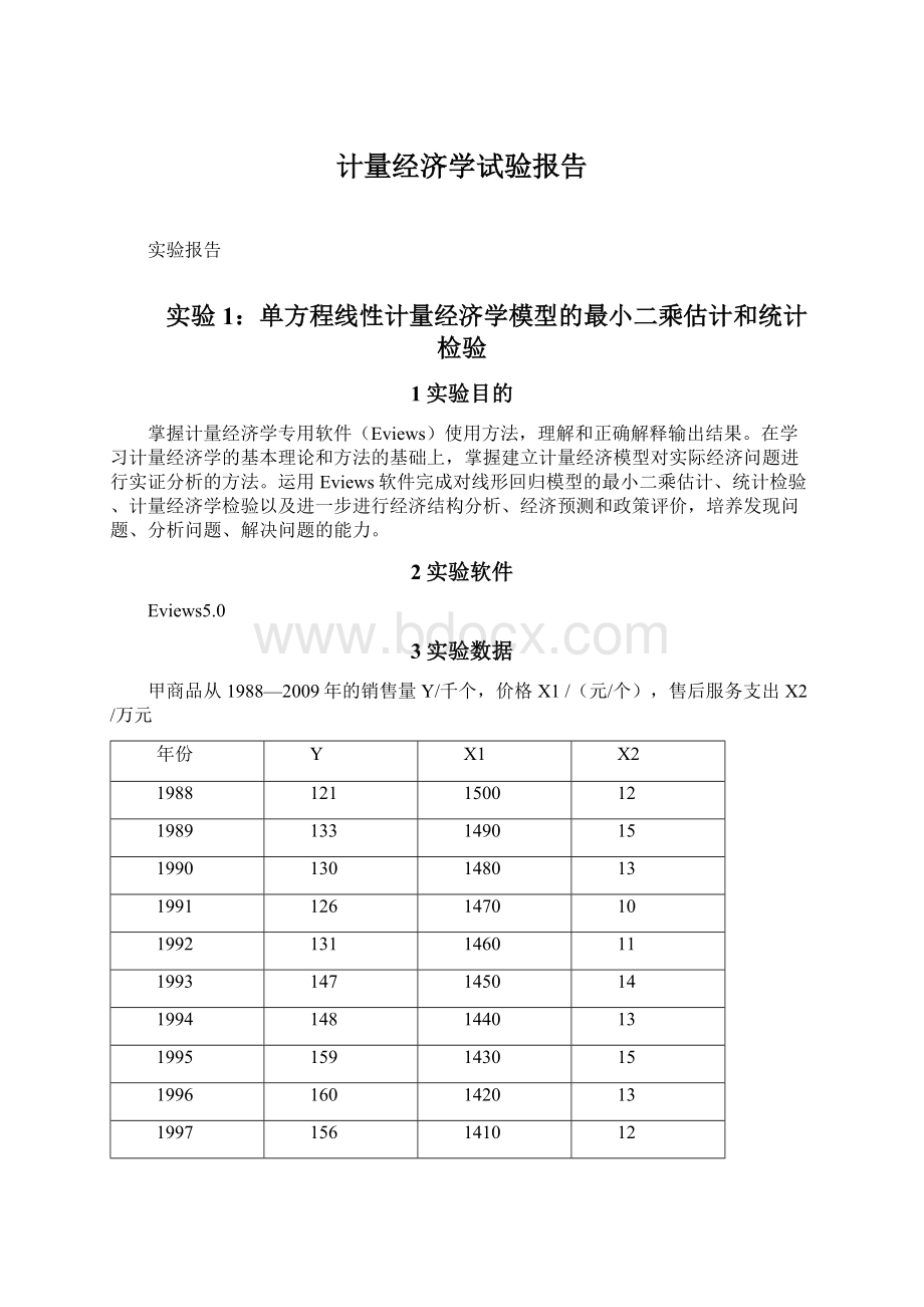 计量经济学试验报告.docx_第1页