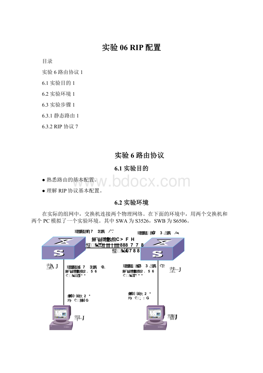 实验06RIP配置Word文档下载推荐.docx_第1页