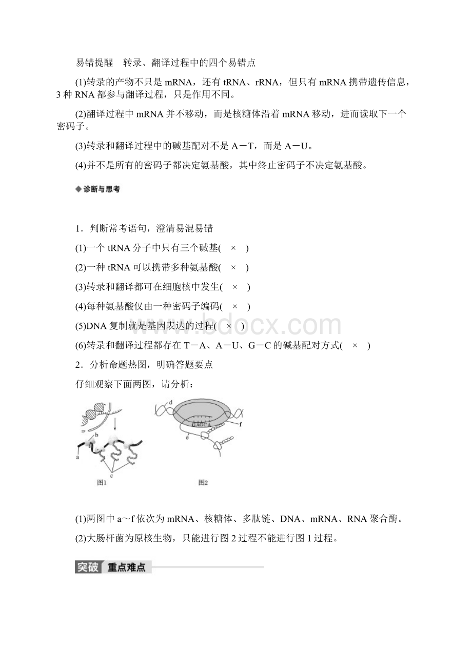 版高考生物大一轮复习讲义教师版文档第六单元 遗.docx_第3页