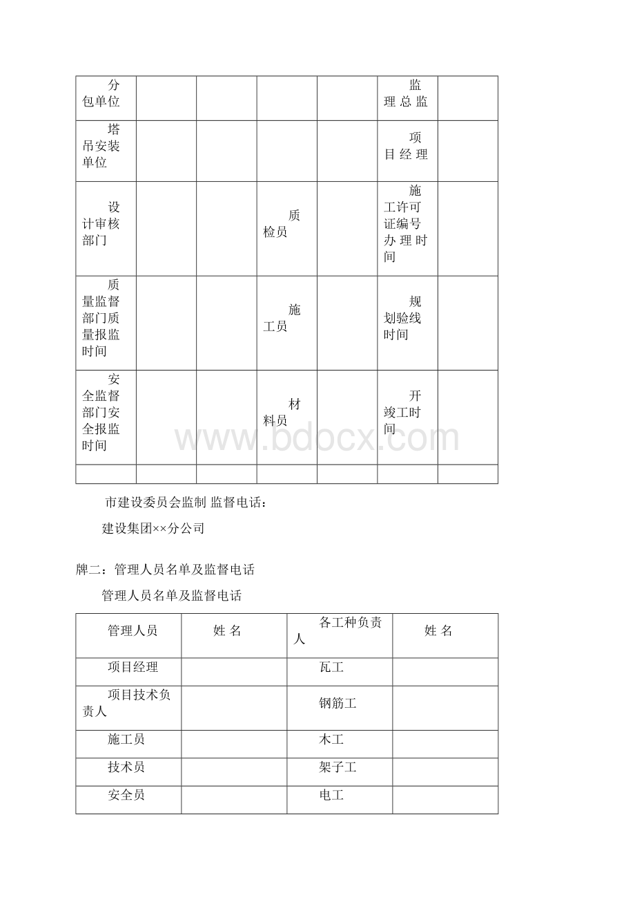 通用施工现场十一牌二图docWord格式.docx_第2页