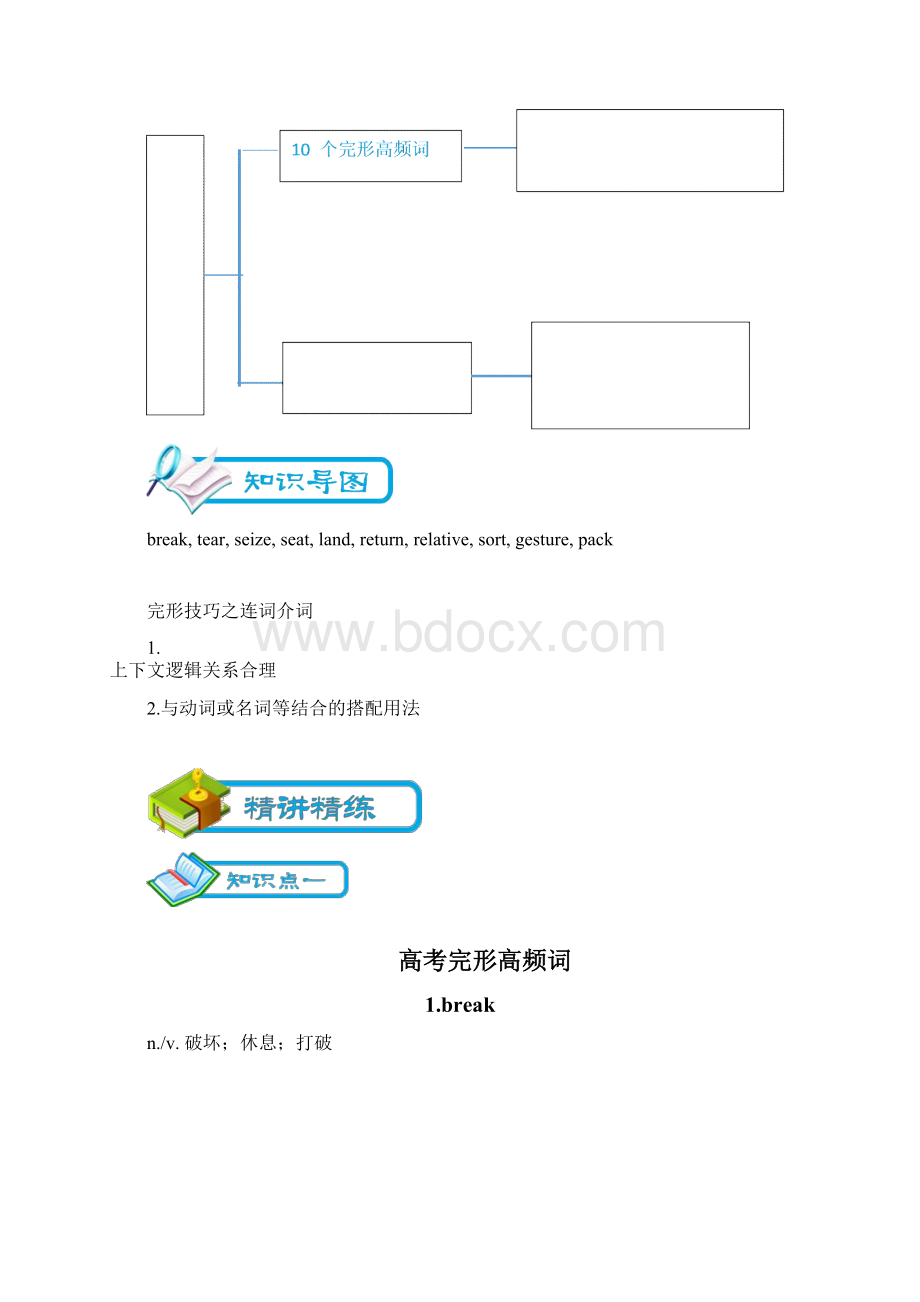 全国版高三英语专题第11讲 完形填空解题技巧之连词介词讲义教师版.docx_第3页