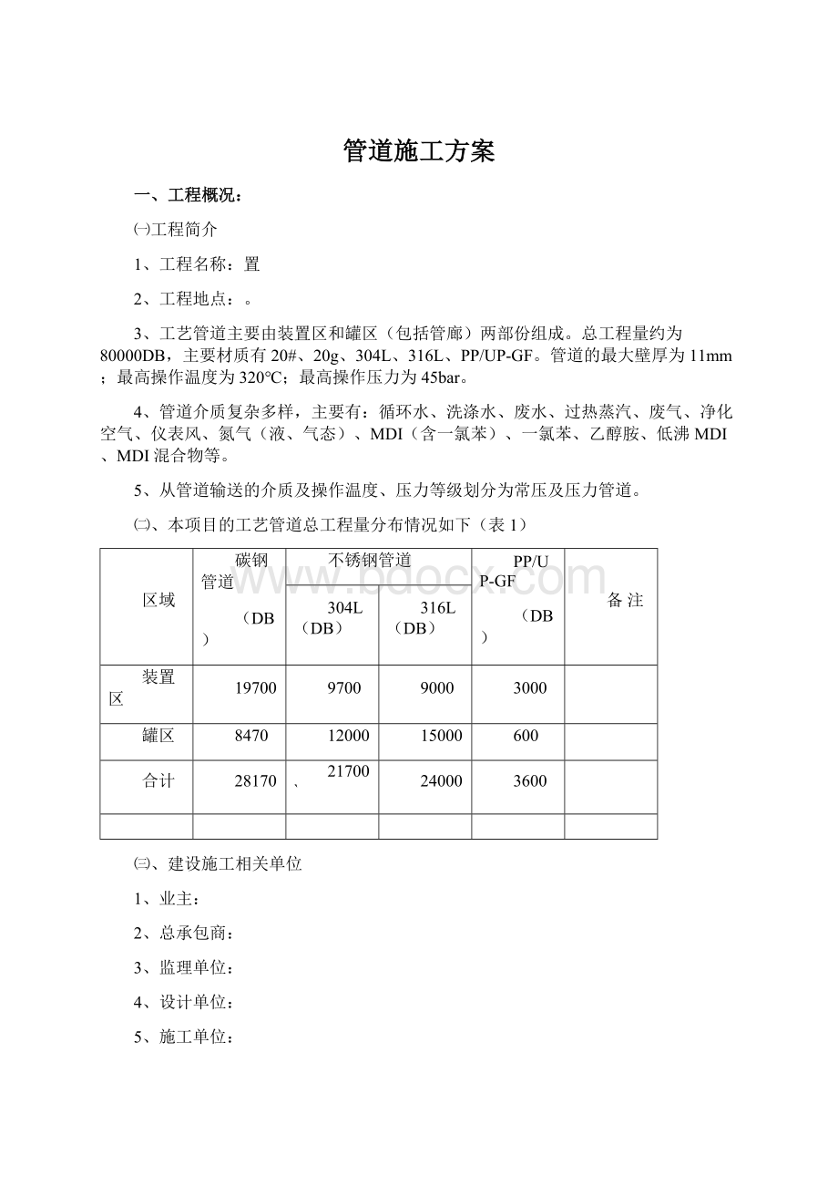 管道施工方案.docx_第1页