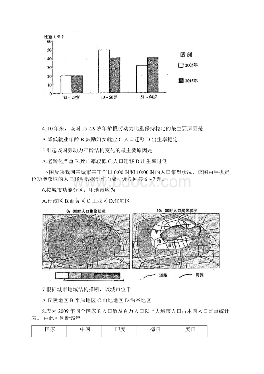 河南省周口市学年高一下学期期末考试地理Word版含答案.docx_第2页