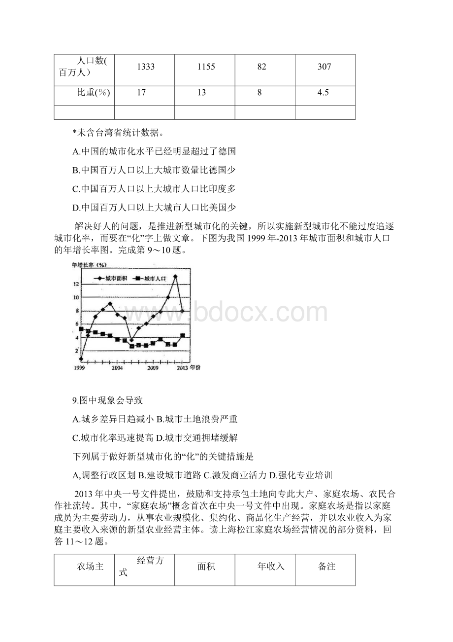 河南省周口市学年高一下学期期末考试地理Word版含答案.docx_第3页