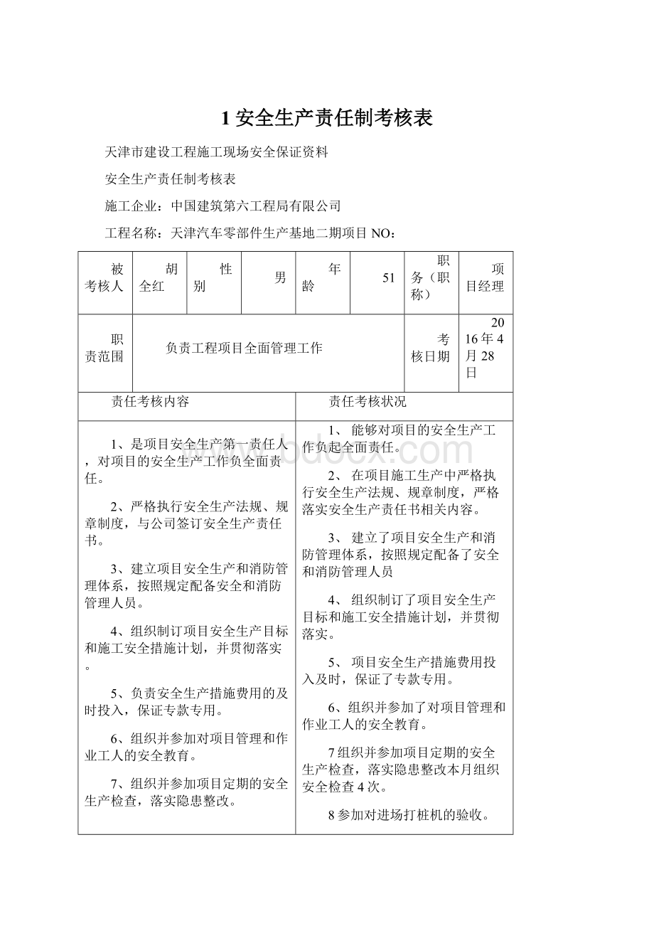 1安全生产责任制考核表.docx